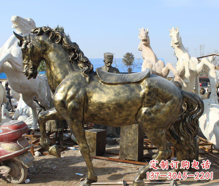 南阳马动物铜雕塑——精致细腻的手工工艺