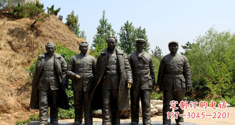 南阳传承历史,永记心间——中领雕塑毛主席人物铜雕