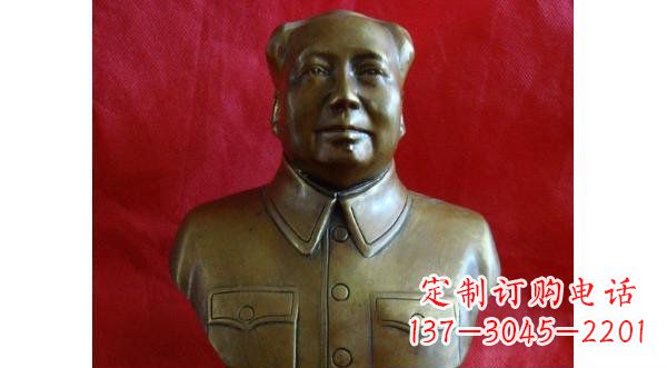 南阳毛主席伟人胸像铜雕,精美纳米工艺制作