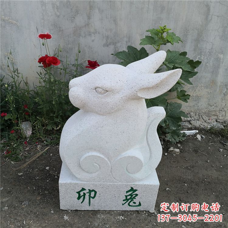 南阳时尚汉白玉动物雕塑