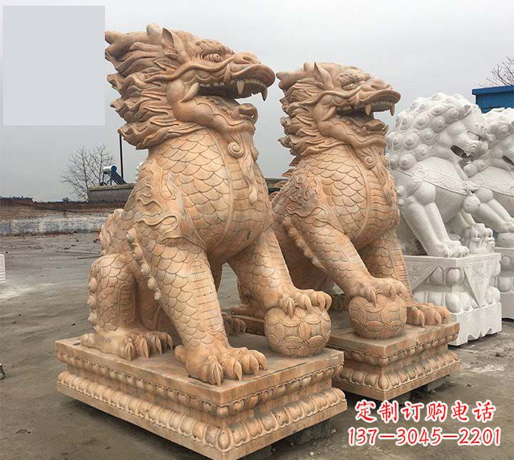 南阳麒麟石雕,雕刻精美,让您眼前一亮