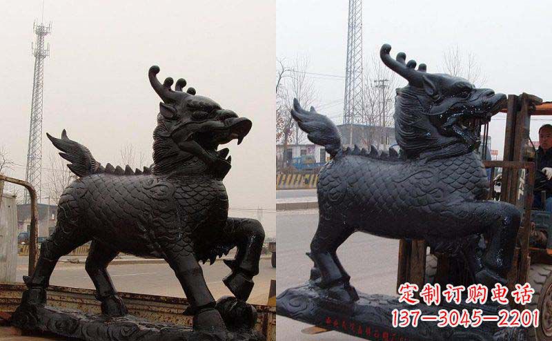 南阳艺术精灵---麒麟神兽铜雕