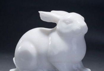 南阳精致汉白玉兔子雕塑