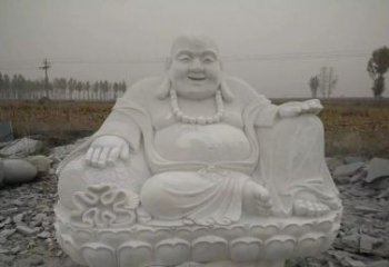南阳质感非凡的汉白玉弥勒佛雕塑