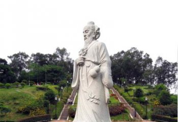 南阳张仲景石雕雕塑，精工细作，传承古代文化