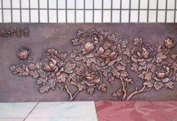 南阳精美绝伦的牡丹铜浮雕