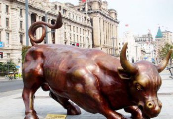 南阳华尔街牛招财牛铜雕，拥有力量的象征