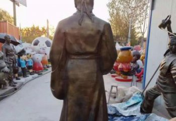 南阳精美雕塑永流传——华佗名医铜雕（定制）