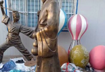 南阳传承中医华佗的传奇—华佗名医铜雕