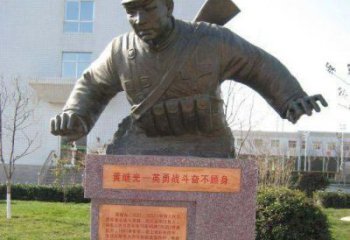 南阳精美黄继光铜雕，品质保证