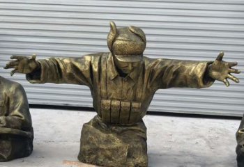 南阳黄继光铜雕是由中领雕塑定制的精致作品。中…