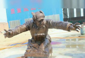 南阳黄继光校园英雄铜雕：传承伟大精神