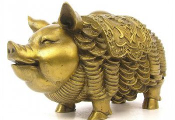 南阳欢迎招财猪，用黄铜打造新年祝福