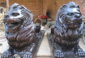 南阳汇丰狮子铜雕塑是由中领雕塑制作的一款狮子…