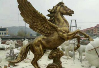 南阳祥云飞马铜雕，艺术品之美