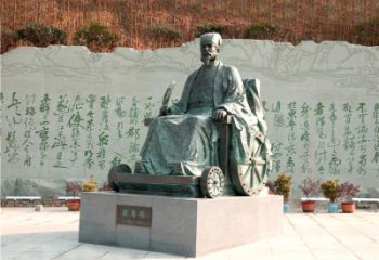 南阳享誉世界的诸葛亮铜雕景观雕塑