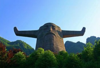 南阳中领雕塑：神农头像雕塑