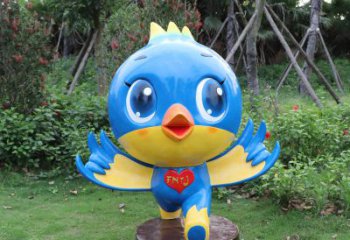 南阳蓝色梦幻，玻璃钢鸽子雕塑