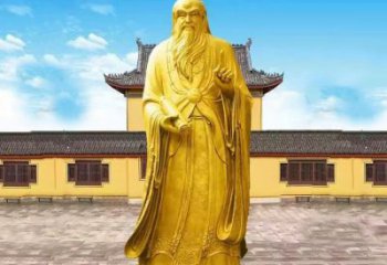 南阳中领雕塑老子骑牛石雕