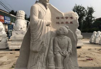 南阳传承经典，欣赏王羲之景观石雕