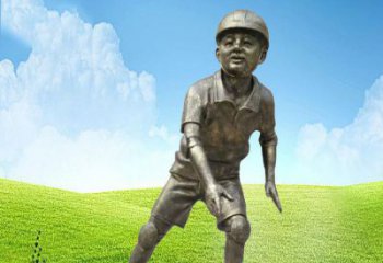 南阳领雕塑：儿童公园里的铜雕精灵