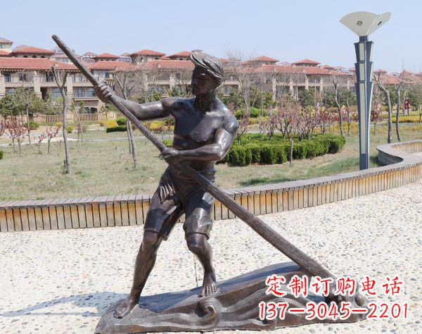 南阳传道受业解惑的男子雕塑