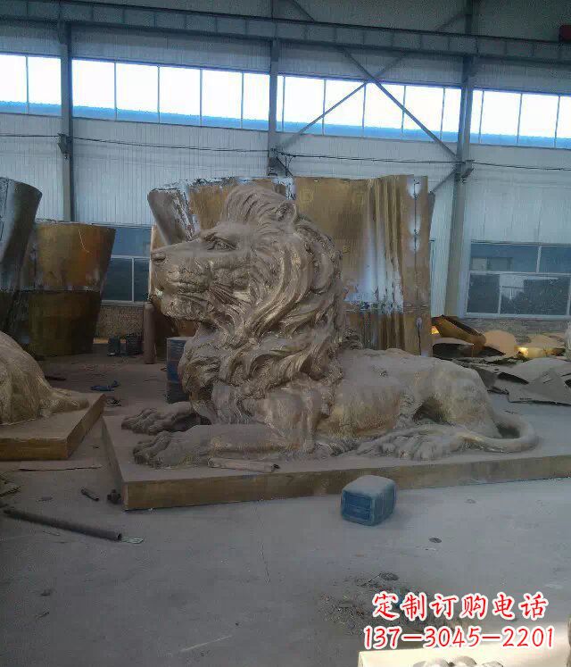 南阳中领雕塑推出的西洋狮子铜雕,是一件充满传…