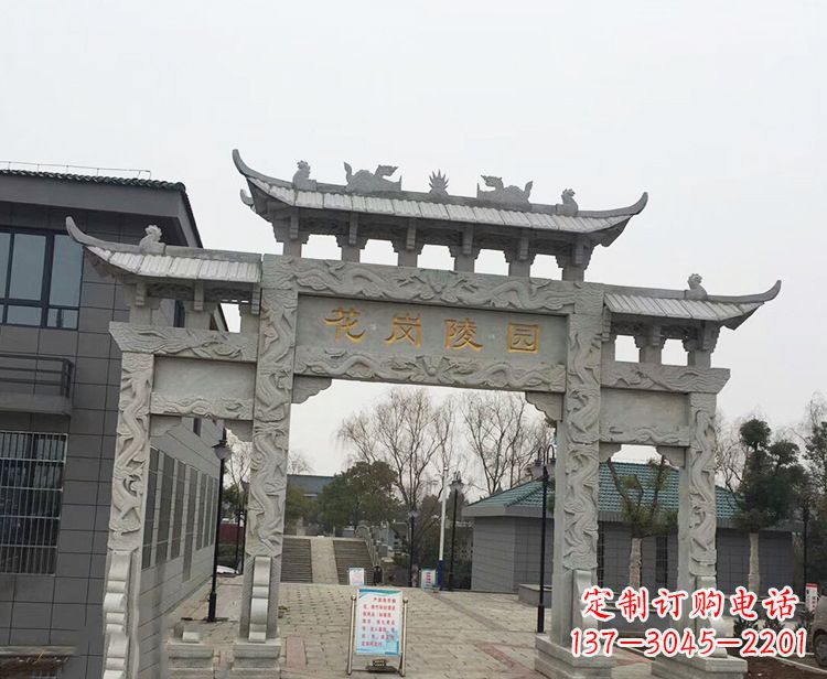 南阳精美牌楼石雕,精致雕琢精美臻品