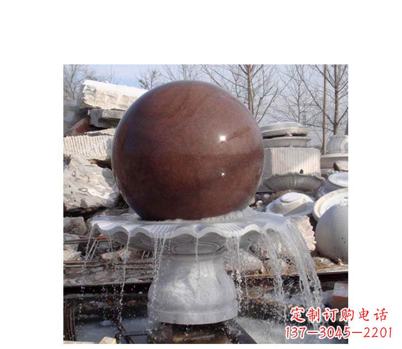 南阳喷泉小型风水球石雕