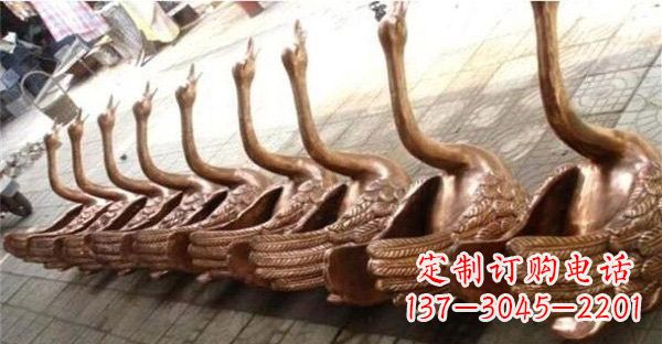 南阳喷水天鹅铜雕222