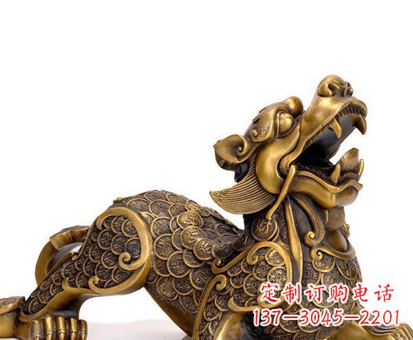 南阳精美铜质貔貅神兽雕塑