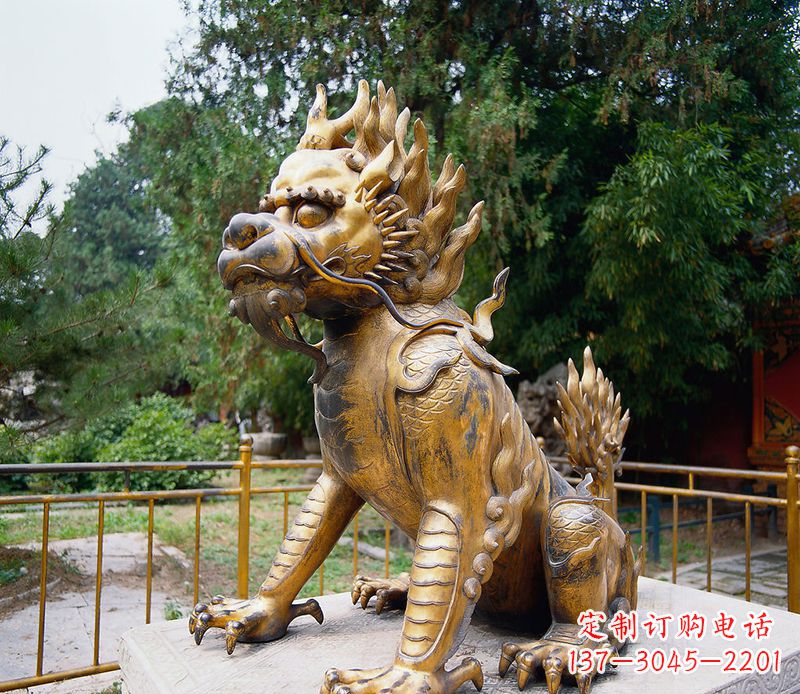 南阳精美雕刻,令人叹为观止的麒麟铸铜雕塑