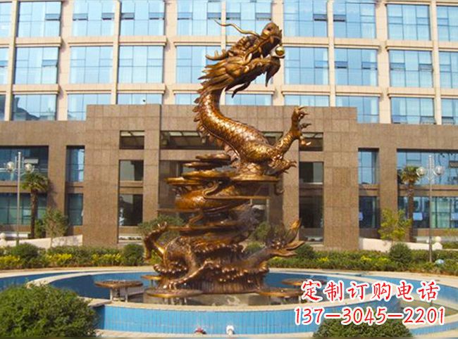 南阳悠久传承高品质铜雕喷泉雕塑