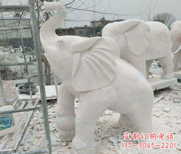 南阳企业景观招财大象雕塑