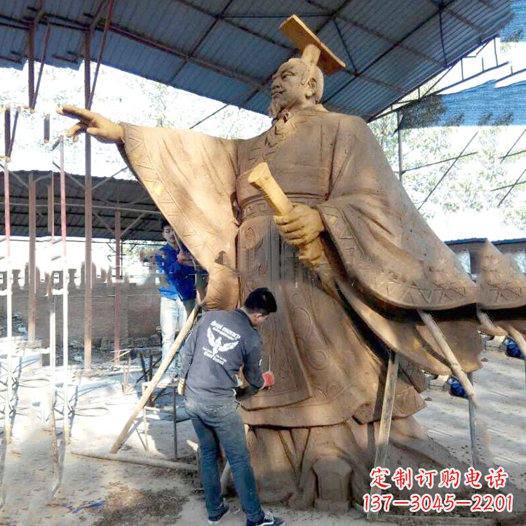 南阳秦始皇雕塑泥稿