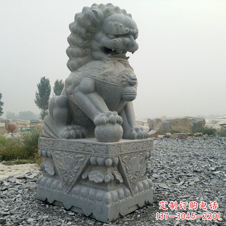 南阳青石北京狮子雕塑