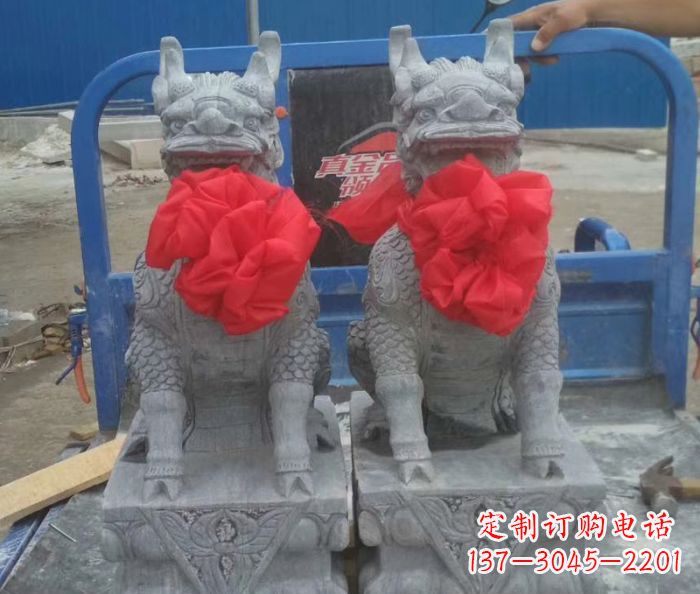 南阳古典麒麟雕塑,带着神秘古典气息