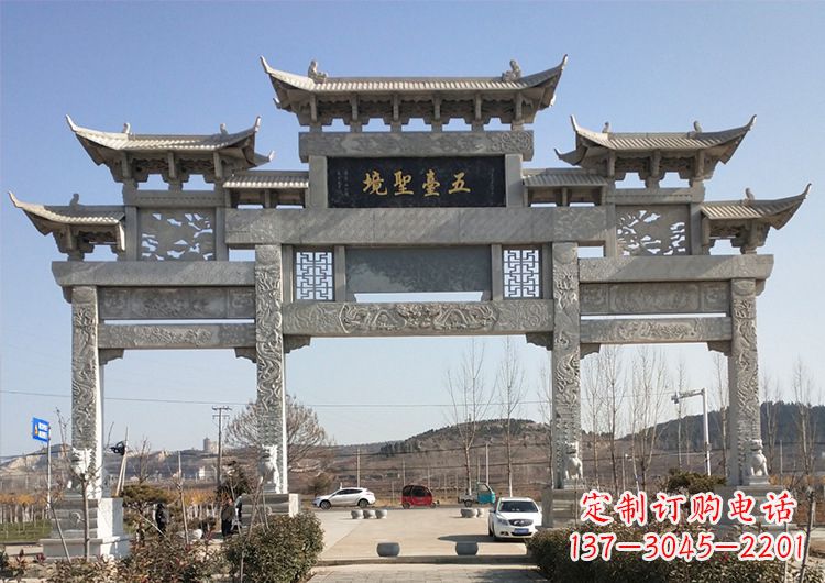 南阳青石牌坊雕塑:精美瑰丽古朴简洁