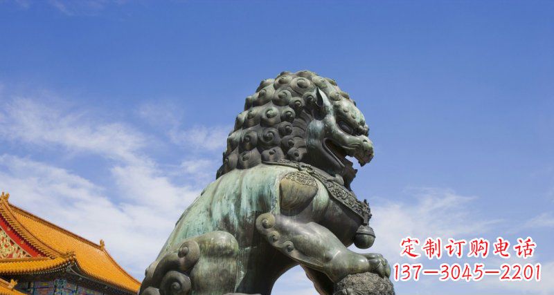 南阳青铜故宫狮子雕塑--精美绝伦