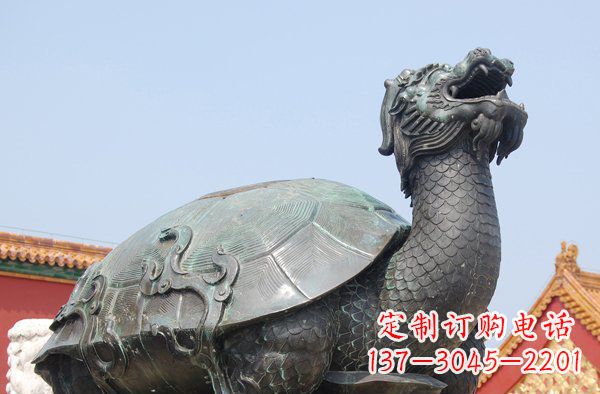 南阳青铜龙龟寺庙神兽铜雕