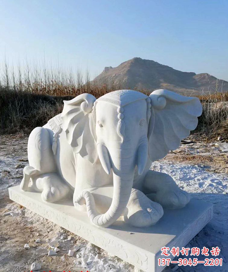 南阳追忆历史,清明上坟大象石雕