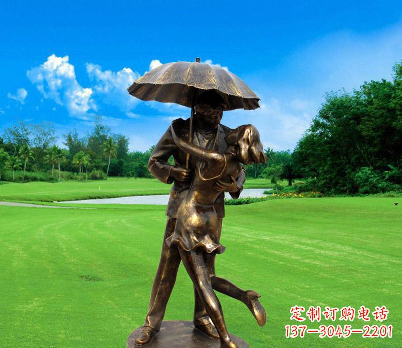 南阳中领雕塑-专业制作情侣公园景观雕塑