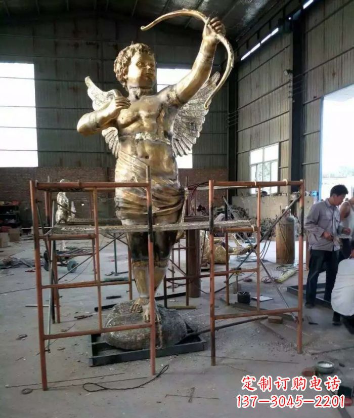 南阳尊贵的丘比特铜雕塑