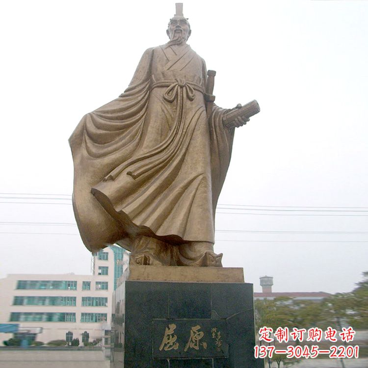 南阳屈原雕塑,华夏悠久文化之精粹