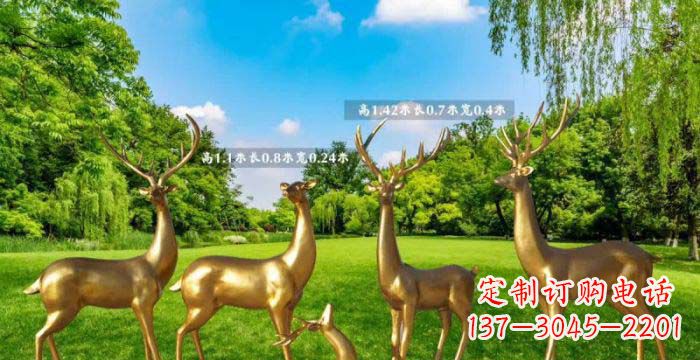 南阳美轮美奂的鹿雕塑,是铜雕工艺在古典雕塑艺…