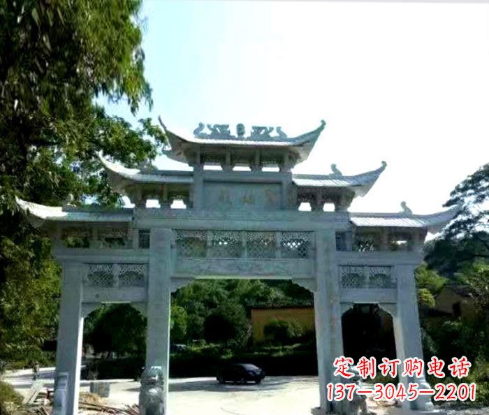 南阳艺术般的精美大理石牌坊雕塑,为您的家增添高雅气质
