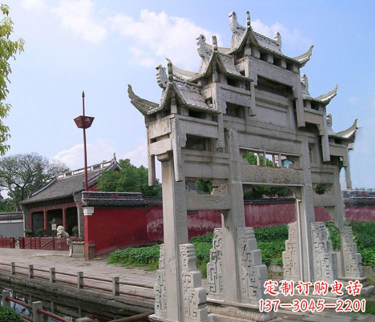 南阳专业大型牌坊石雕制作