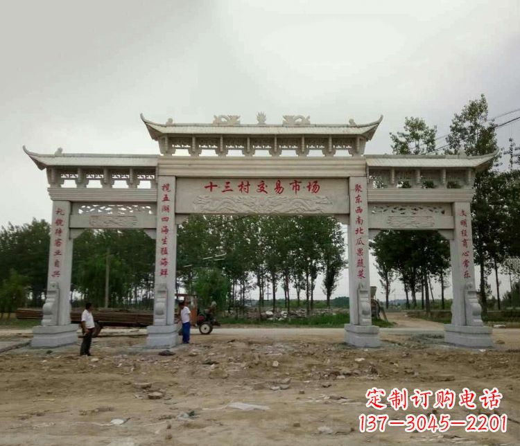 南阳精美石牌坊雕塑,令你惊艳无比