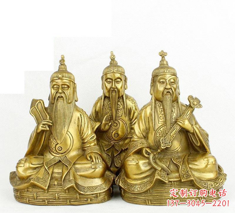 南阳三清祖师神像铜雕,古典经典展现