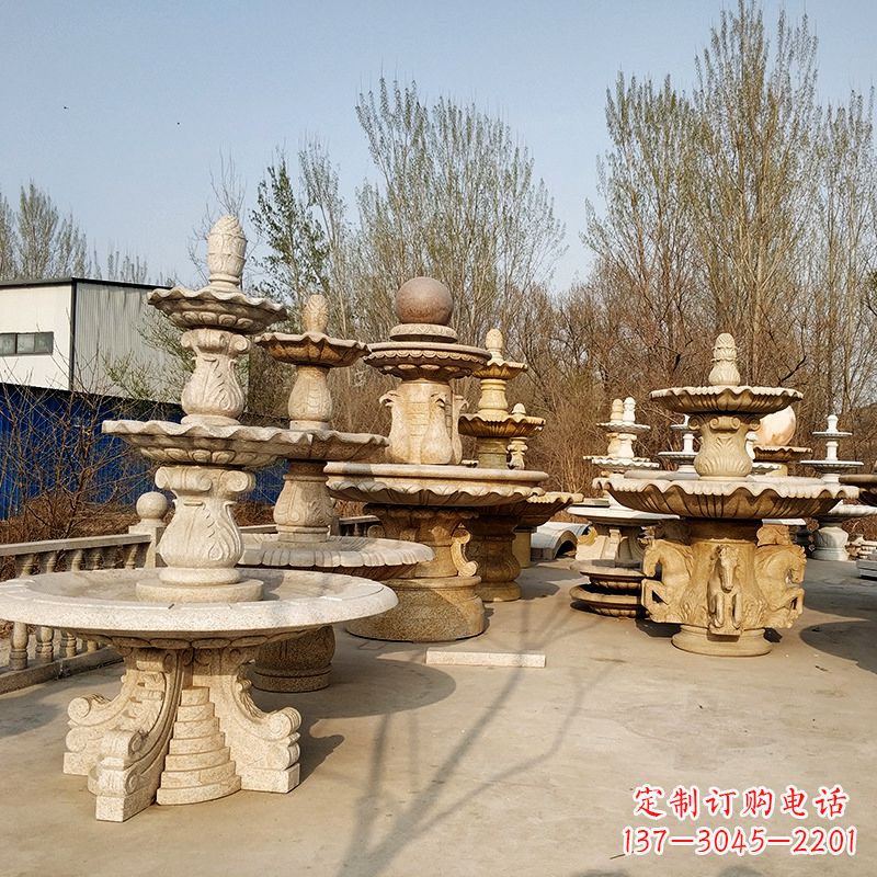 南阳砂石雕塑喷泉